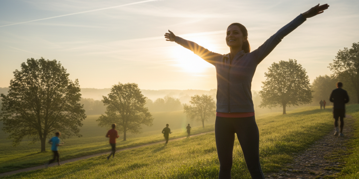 Role of exercise in improving mood and focus