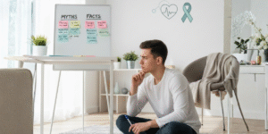 mental health myths and facts concept