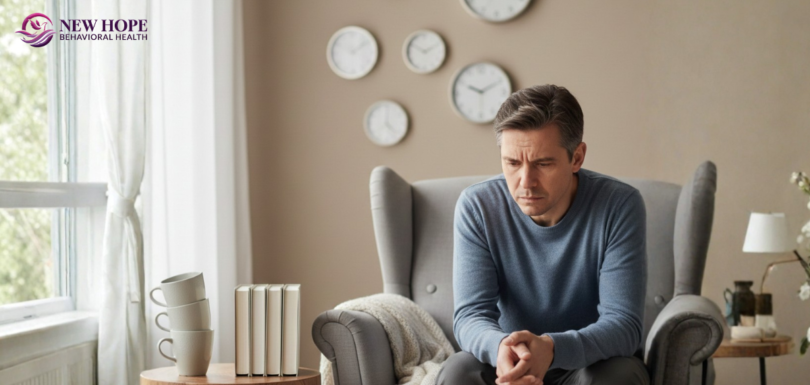 Person sitting alone showing anxiety and stress, representing how OCD affects daily life and mental wellbeing
