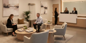 psychiatric clinic accepting new patients welcoming reception area