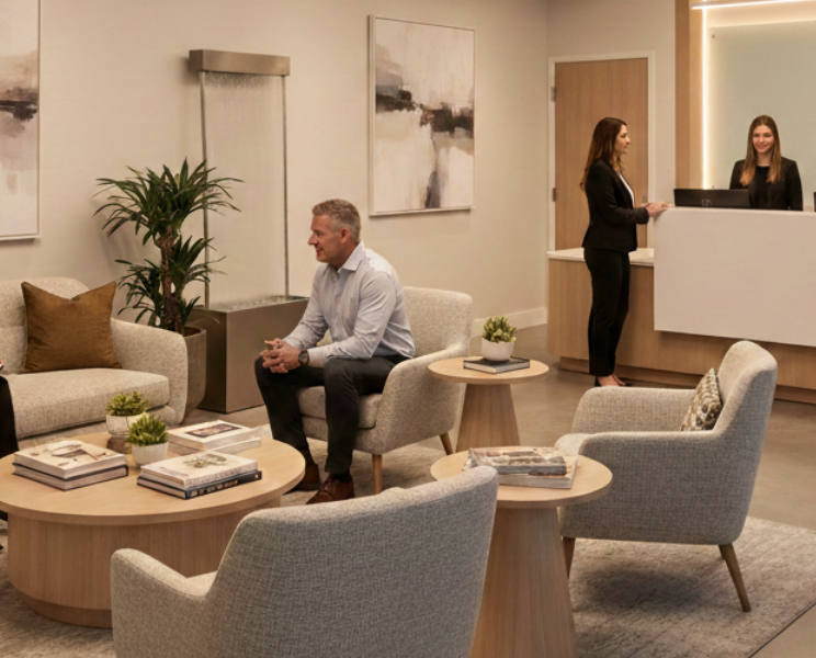 psychiatric clinic accepting new patients welcoming reception area