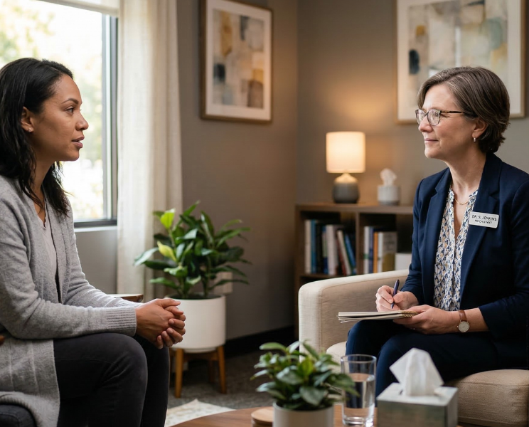 paranoia symptoms consultation with psychiatrist in mental health clinic