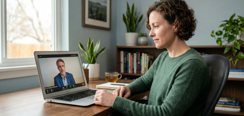 online PTSD treatment services virtual psychiatry session for trauma recovery