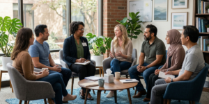 misconceptions about mental health discussion in therapy session