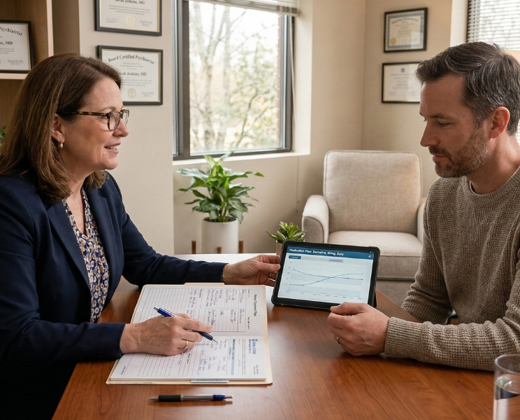 psychiatric medication management consultation with psychiatrist