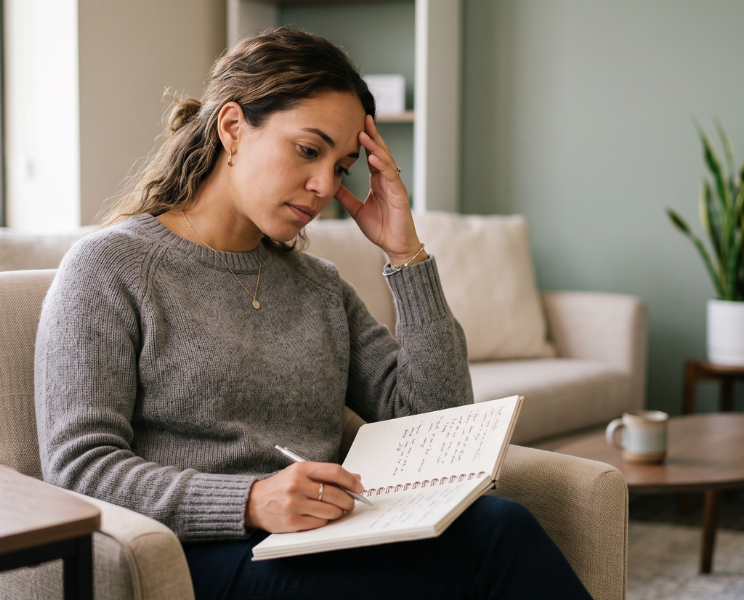 Adult ADHD symptoms and anxiety comparison